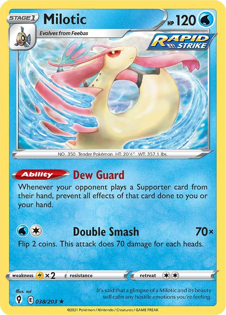 Milotic (038/203) [Sword & Shield: Evolving Skies] | Exor Games Dartmouth