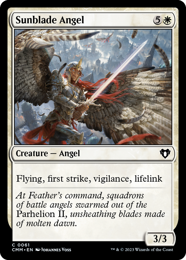 Sunblade Angel [Commander Masters] | Exor Games Dartmouth