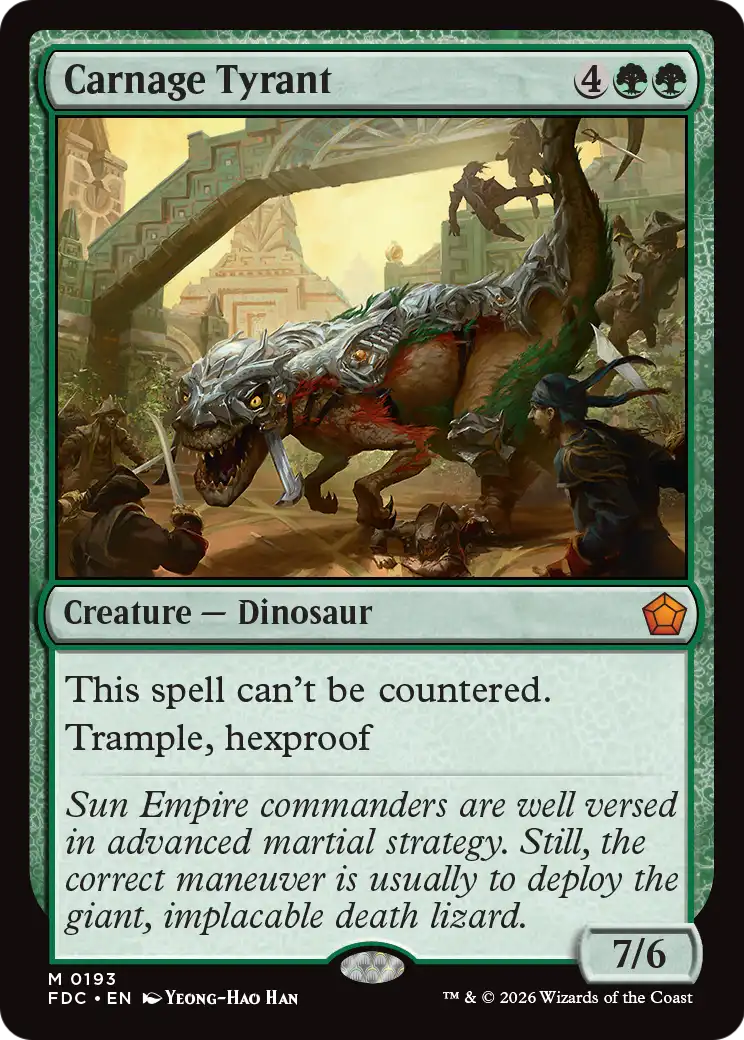 Carnage Tyrant [Foundations Commander] | Exor Games Dartmouth