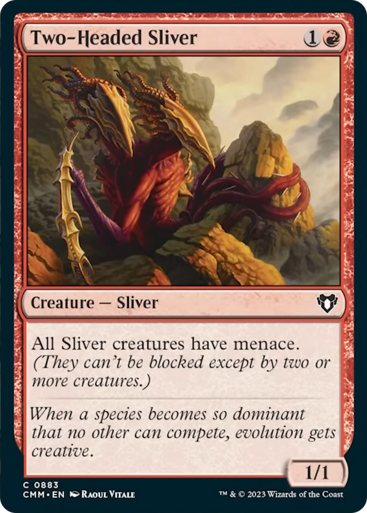 Two-Headed Sliver [Commander Masters] | Exor Games Dartmouth