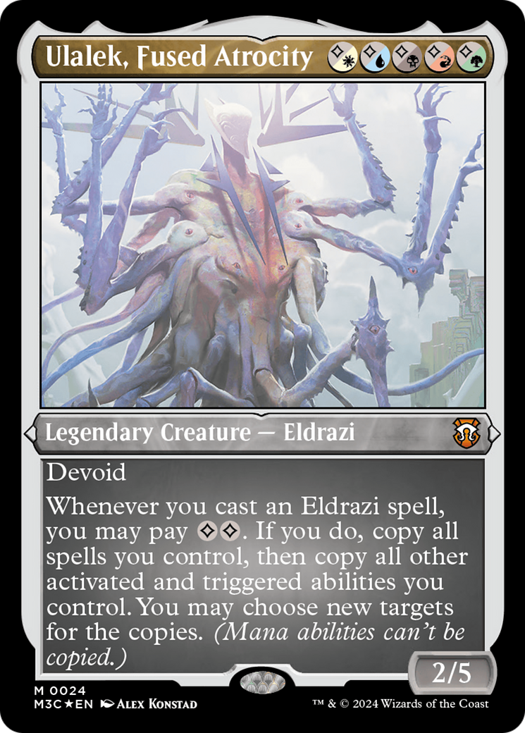 Ulalek, Fused Atrocity (Foil Etched) [Modern Horizons 3 Commander] | Exor Games Dartmouth