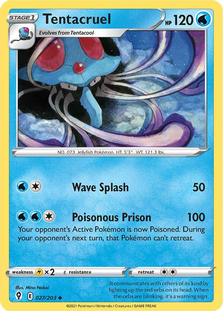 Tentacruel (027/203) [Sword & Shield: Evolving Skies] | Exor Games Dartmouth