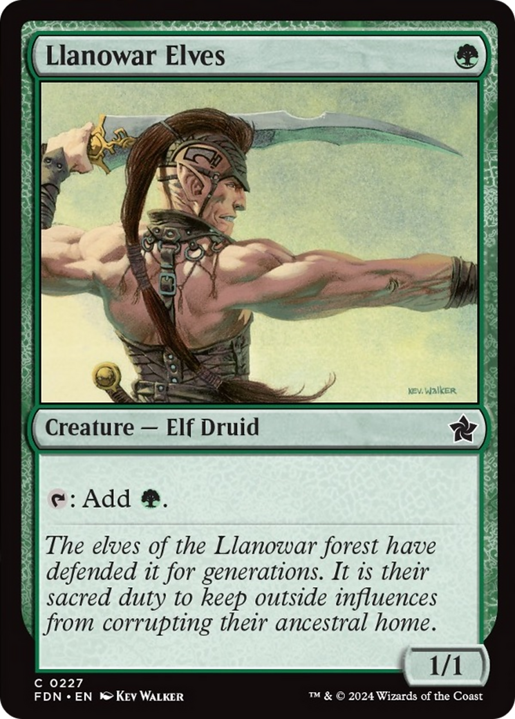 Llanowar Elves [Foundations] | Exor Games Dartmouth