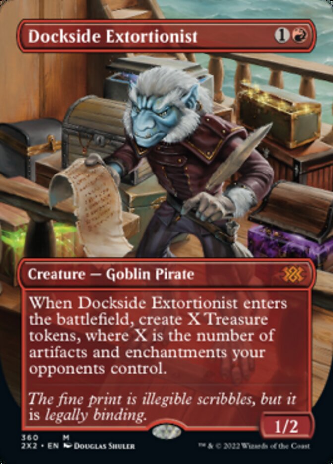 Dockside Extortionist (Borderless Alternate Art) [Double Masters 2022] | Exor Games Dartmouth