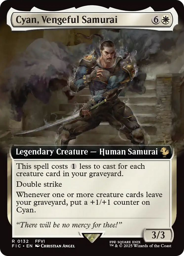 Cyan, Vengeful Samurai (Extended Art) [FINAL FANTASY Commander] | Exor Games Dartmouth