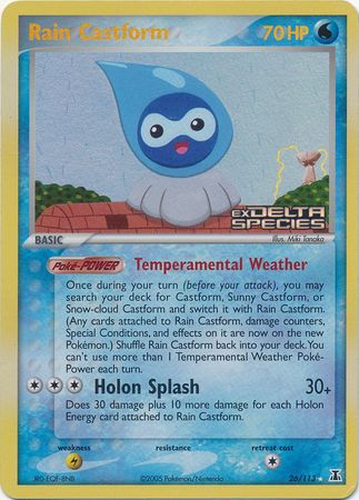 Rain Castform (26/113) (Stamped) [EX: Delta Species] | Exor Games Dartmouth