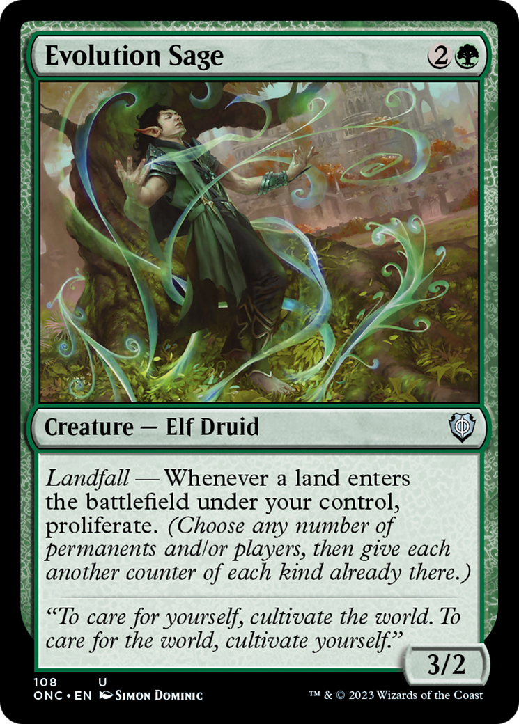 Evolution Sage [Phyrexia: All Will Be One Commander] | Exor Games Dartmouth