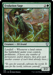 Evolution Sage [Phyrexia: All Will Be One Commander] | Exor Games Dartmouth