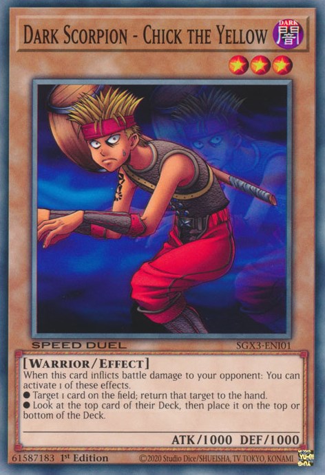 Dark Scorpion - Chick the Yellow [SGX3-ENI01] Common | Exor Games Dartmouth
