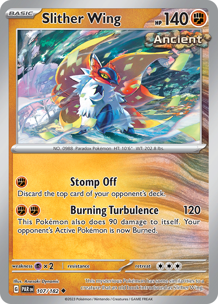 Slither Wing (107/182) [Scarlet & Violet: Paradox Rift] | Exor Games Dartmouth