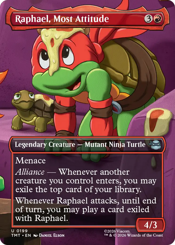 Raphael, Most Attitude (Borderless) [Teenage Mutant Ninja Turtles] | Exor Games Dartmouth