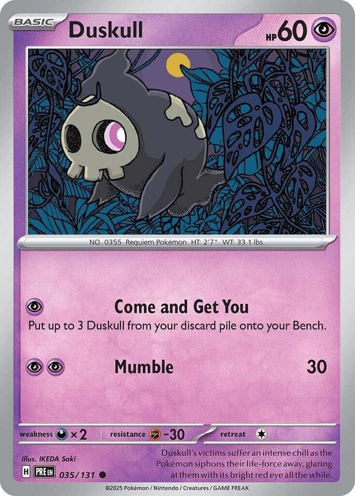 Duskull (035/131) [Scarlet & Violet: Prismatic Evolutions] | Exor Games Dartmouth