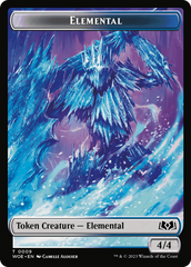 Elemental // Food (0011) Double-Sided Token [Wilds of Eldraine Tokens] | Exor Games Dartmouth