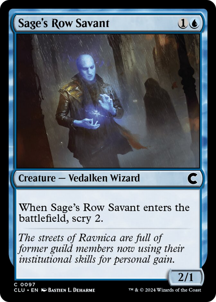 Sage's Row Savant [Ravnica: Clue Edition] | Exor Games Dartmouth