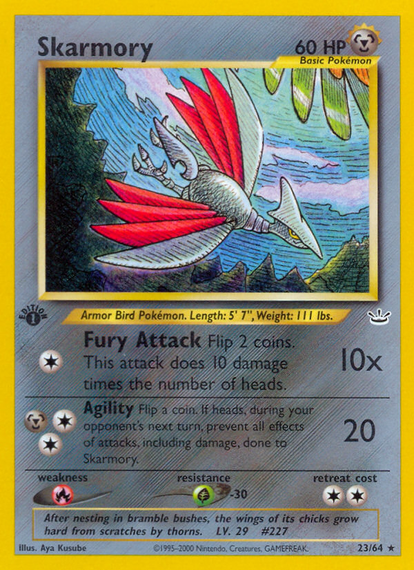 Skarmory (23/64) [Neo Revelation 1st Edition] | Exor Games Dartmouth