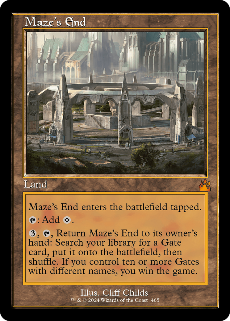 Maze's End (Retro Frame) [Ravnica Remastered] | Exor Games Dartmouth