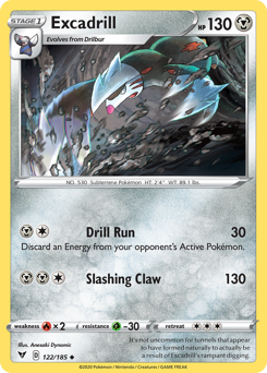 Excadrill (122/185) [Sword & Shield: Vivid Voltage] | Exor Games Dartmouth