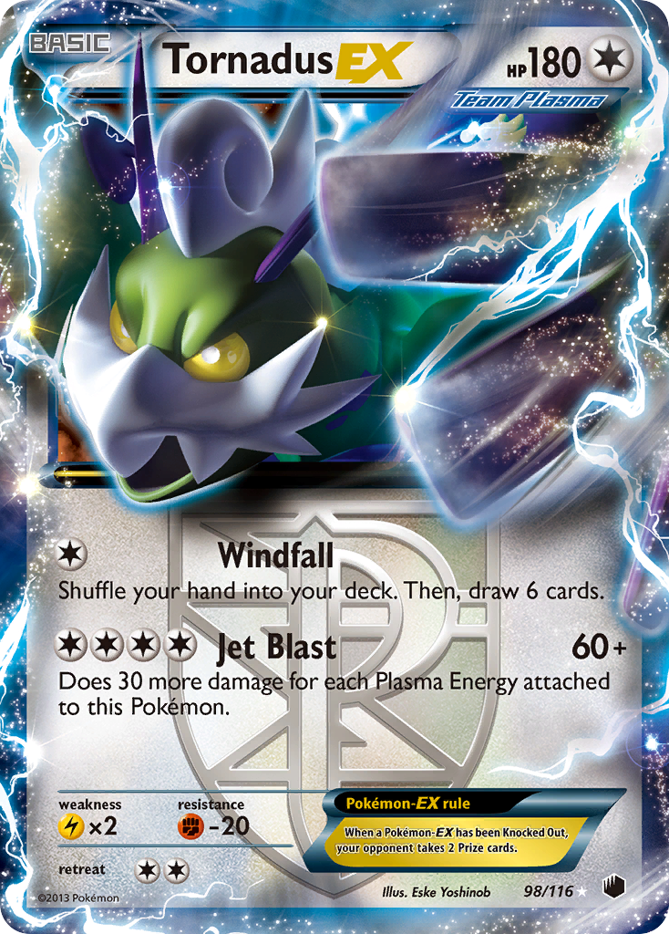 Tornadus EX (98/116) [Black & White: Plasma Freeze] | Exor Games Dartmouth