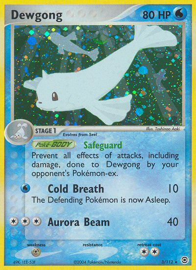 Dewgong (3/112) [EX: FireRed & LeafGreen] | Exor Games Dartmouth