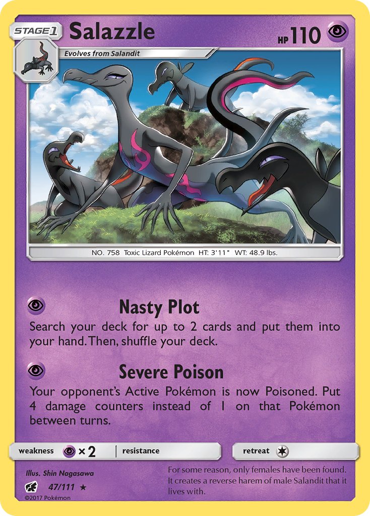 Salazzle (47/111) (Theme Deck Exclusive) [Sun & Moon: Crimson Invasion] | Exor Games Dartmouth