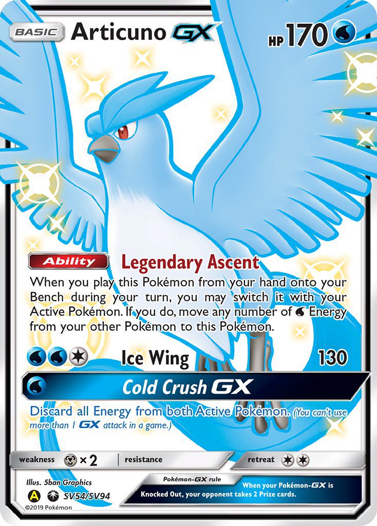 Articuno GX (SV54/SV94) [Sun & Moon: Hidden Fates - Shiny Vault] | Exor Games Dartmouth