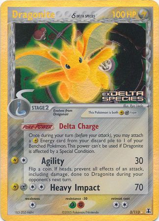 Dragonite (3/113) (Delta Species) (Stamped) [EX: Delta Species] | Exor Games Dartmouth