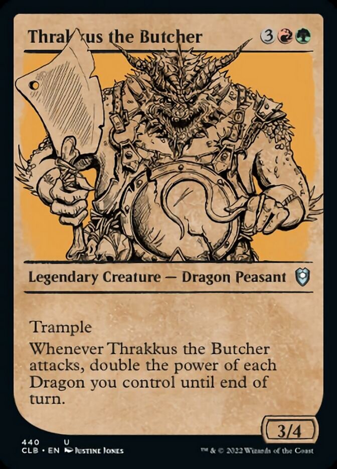 Thrakkus the Butcher (Showcase) [Commander Legends: Battle for Baldur's Gate] | Exor Games Dartmouth