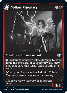 Voltaic Visionary // Volt-Charged Berserker [Innistrad: Double Feature] | Exor Games Dartmouth