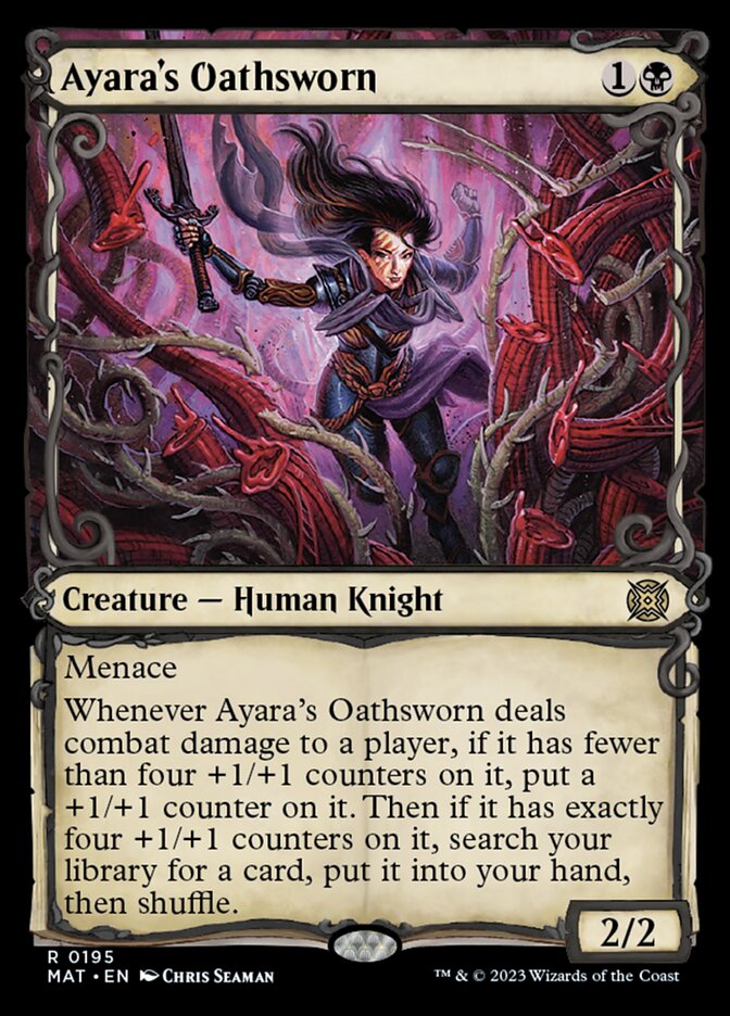 Ayara's Oathsworn (Showcase Halo Foil) [March of the Machine: The Aftermath] | Exor Games Dartmouth