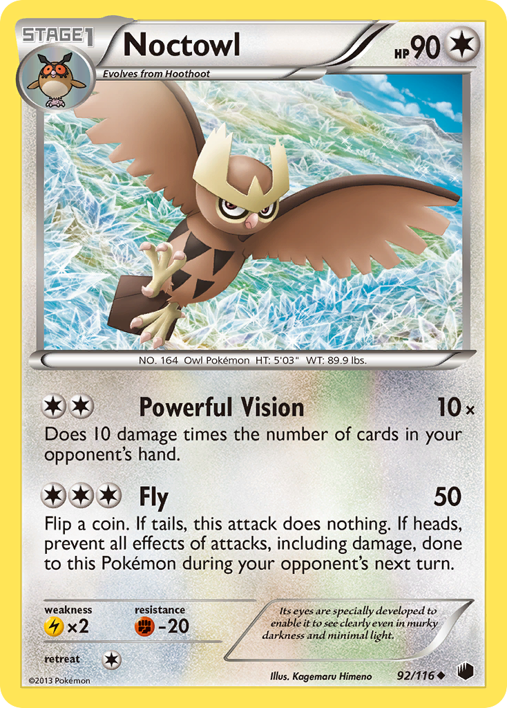 Noctowl (92/116) [Black & White: Plasma Freeze] | Exor Games Dartmouth