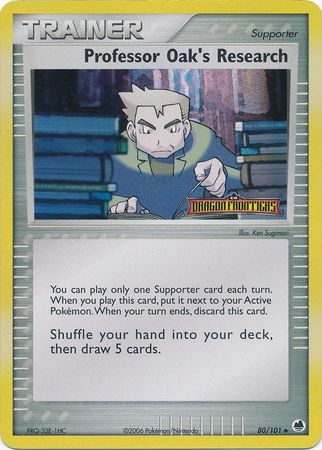 Professor Oak's Research (80/101) (Stamped) [EX: Dragon Frontiers] | Exor Games Dartmouth