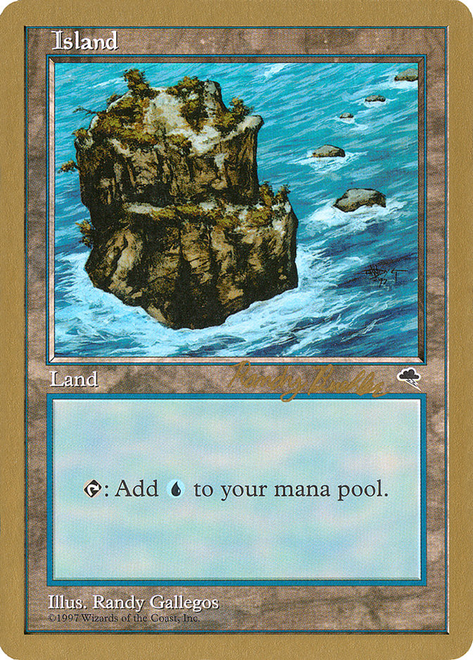 Island (rb335) (Randy Buehler) [World Championship Decks 1998] | Exor Games Dartmouth