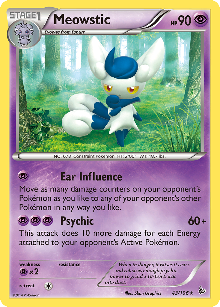 Meowstic (43/106) [XY: Flashfire] | Exor Games Dartmouth