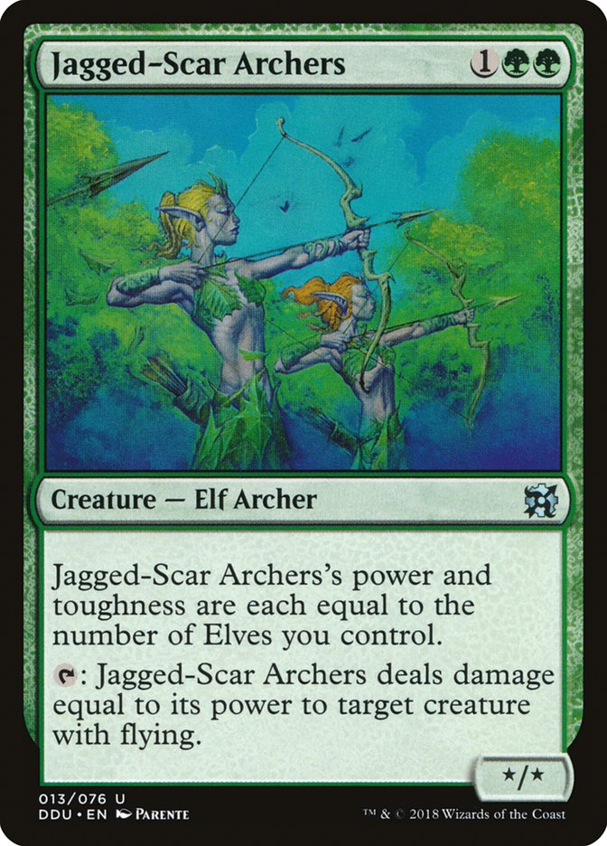 Jagged-Scar Archers [Duel Decks: Elves vs. Inventors] | Exor Games Dartmouth