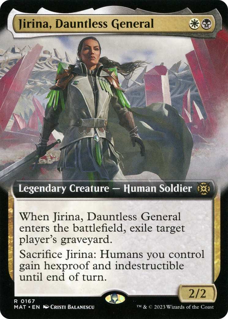 Jirina, Dauntless General (Extended Art) [March of the Machine: The Aftermath] | Exor Games Dartmouth