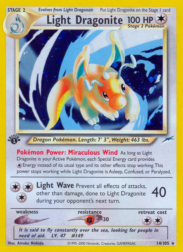 Light Dragonite (14/105) [Neo Destiny 1st Edition] | Exor Games Dartmouth
