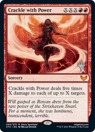 Crackle with Power (Promo Pack) [Strixhaven: School of Mages Promos] | Exor Games Dartmouth