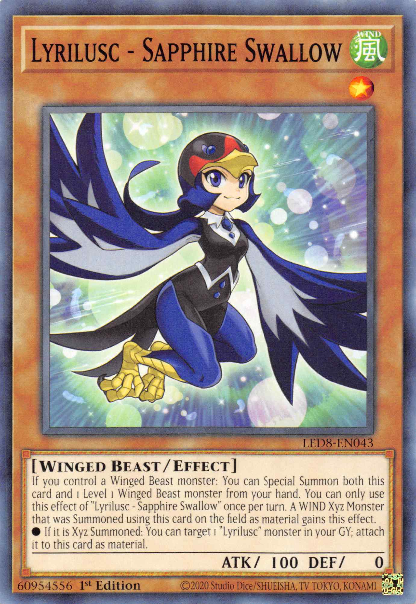 Lyrilusc - Sapphire Swallow [LED8-EN043] Common | Exor Games Dartmouth