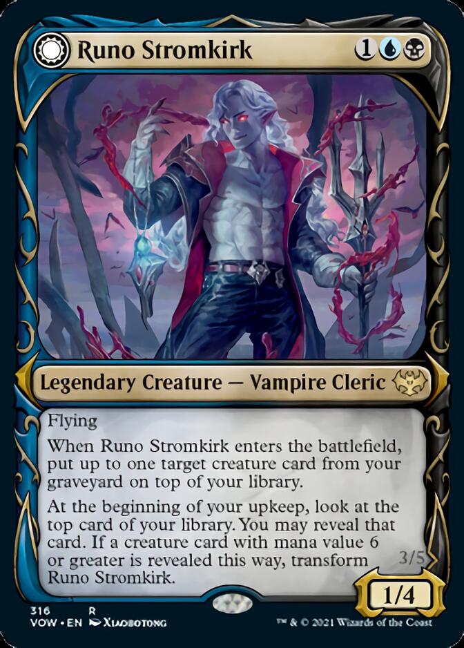 Runo Stromkirk // Krothuss, Lord of the Deep (Showcase Fang Frame) [Innistrad: Crimson Vow] | Exor Games Dartmouth