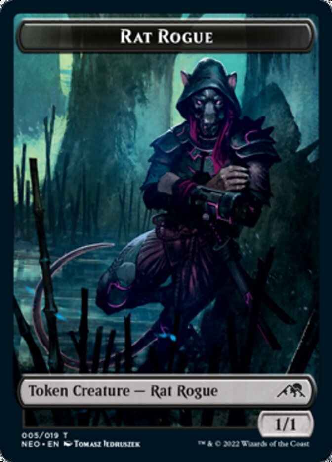 Rat Rogue Token [Kamigawa: Neon Dynasty Tokens] | Exor Games Dartmouth