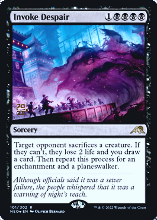 Invoke Despair [Kamigawa: Neon Dynasty Prerelease Promos] | Exor Games Dartmouth