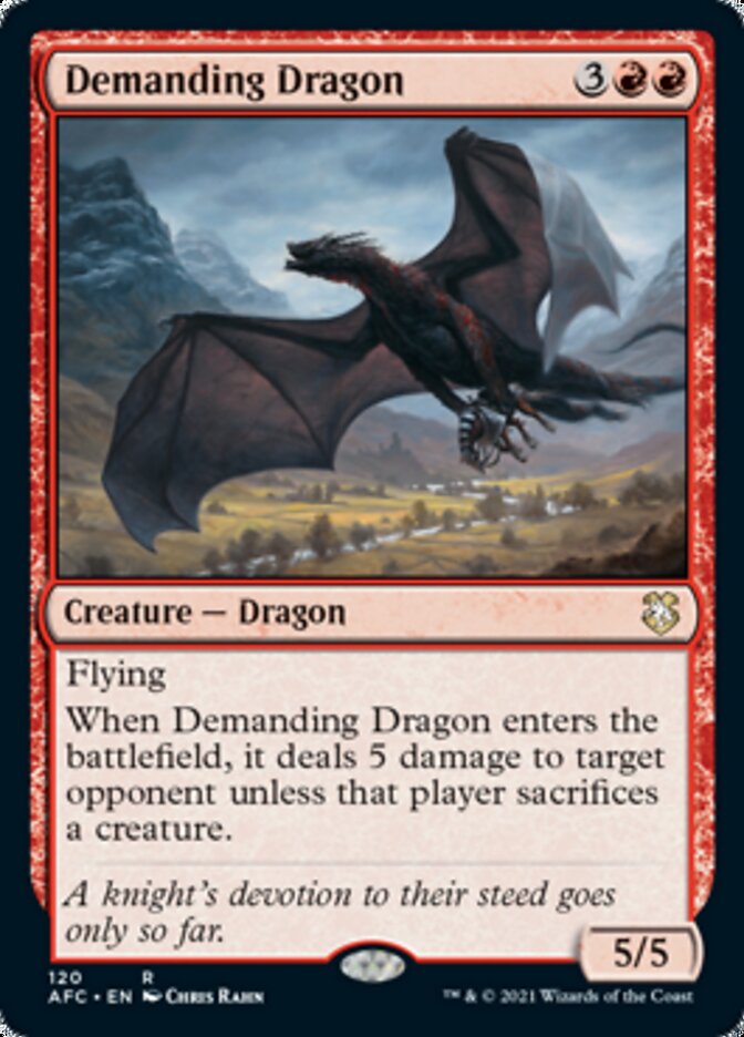 Demanding Dragon [Dungeons & Dragons: Adventures in the Forgotten Realms Commander] | Exor Games Dartmouth