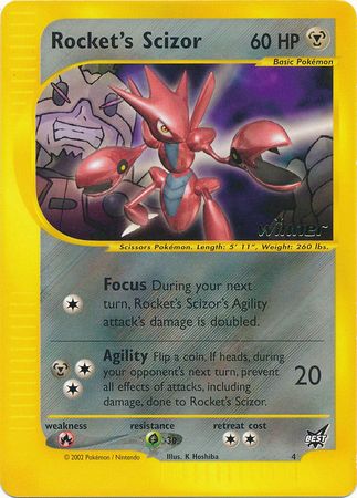 Rocket's Scizor (4) (Winner) [Best of Promos] | Exor Games Dartmouth