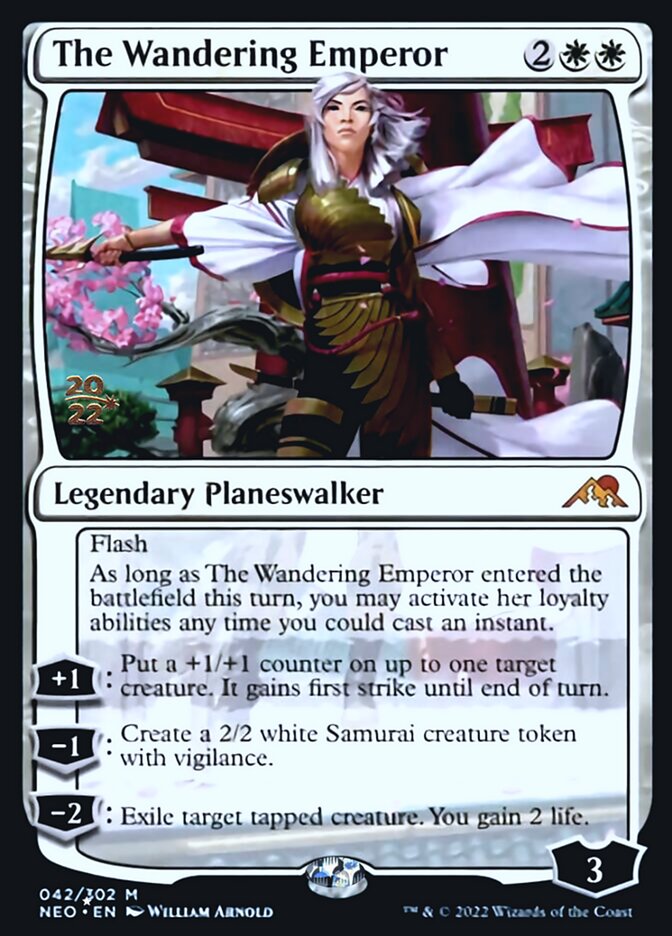 The Wandering Emperor [Kamigawa: Neon Dynasty Prerelease Promos] | Exor Games Dartmouth