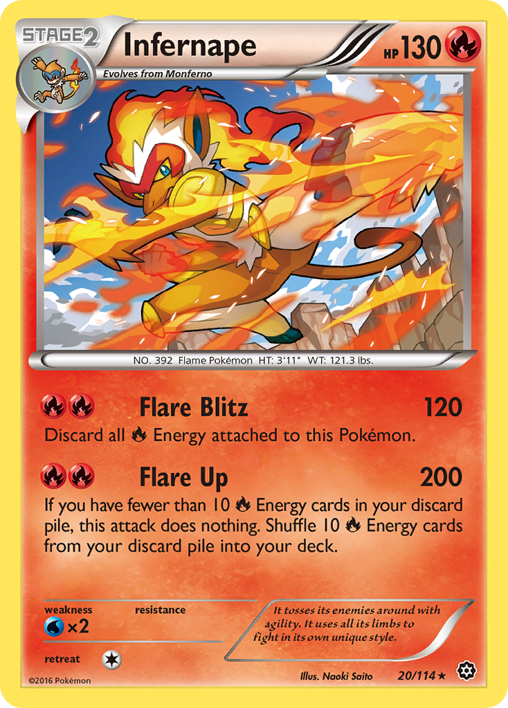 Infernape (20/114) [XY: Steam Siege] | Exor Games Dartmouth