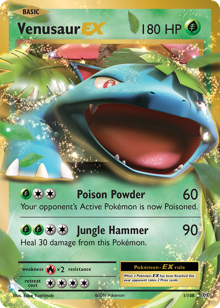 Venusaur EX (1/108) [XY: Evolutions] | Exor Games Dartmouth