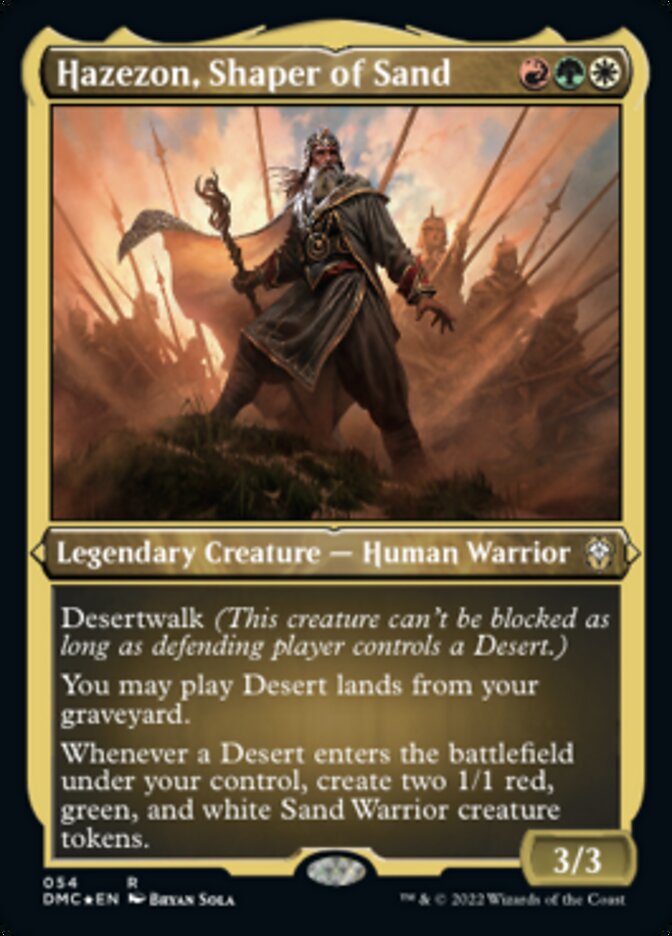 Hazezon, Shaper of Sand (Foil Etched) [Dominaria United Commander] | Exor Games Dartmouth