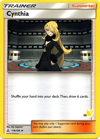 Cynthia (119/156) (Pikachu Stamp #59) [Battle Academy 2020] | Exor Games Dartmouth