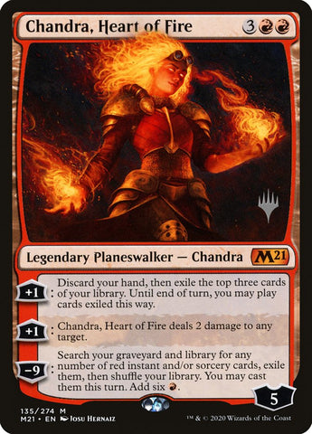 Chandra, Hope's Beacon - Foil - Borderless - Magic Singles » March