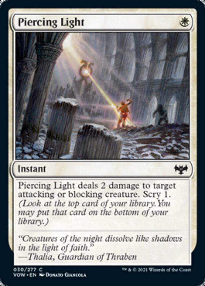 Piercing Light [Innistrad: Crimson Vow] | Exor Games Dartmouth